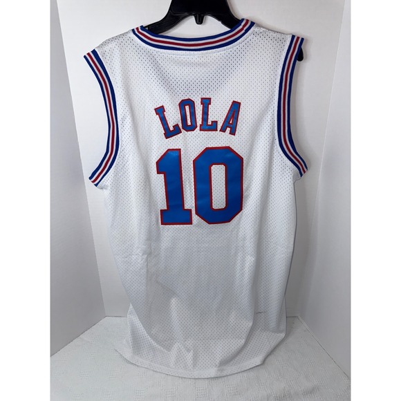 Space Jam Tune Squad Lola Bunny #10 Jersey Sleeveless White L - Picture 2 of 3